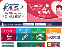 Tablet Screenshot of colegiofas.com.br